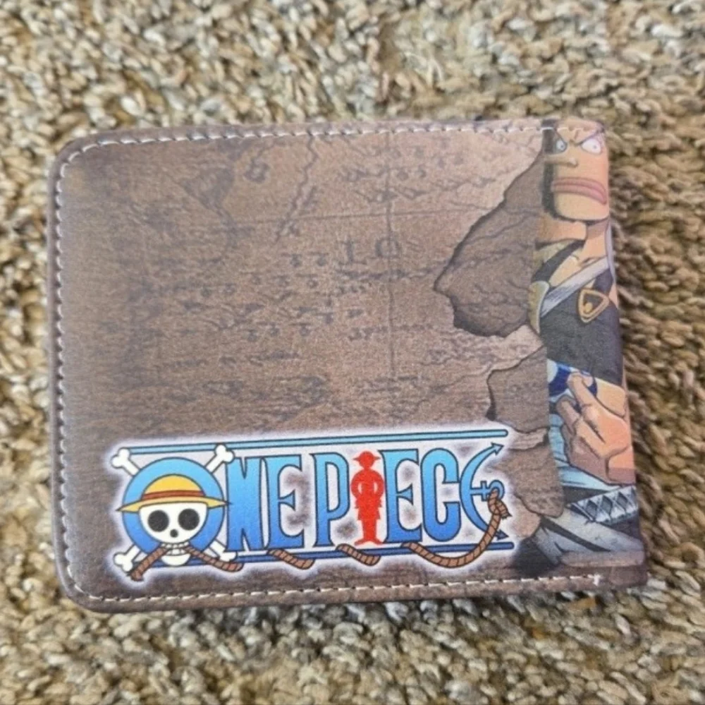 New one piece anime manga leather wallet